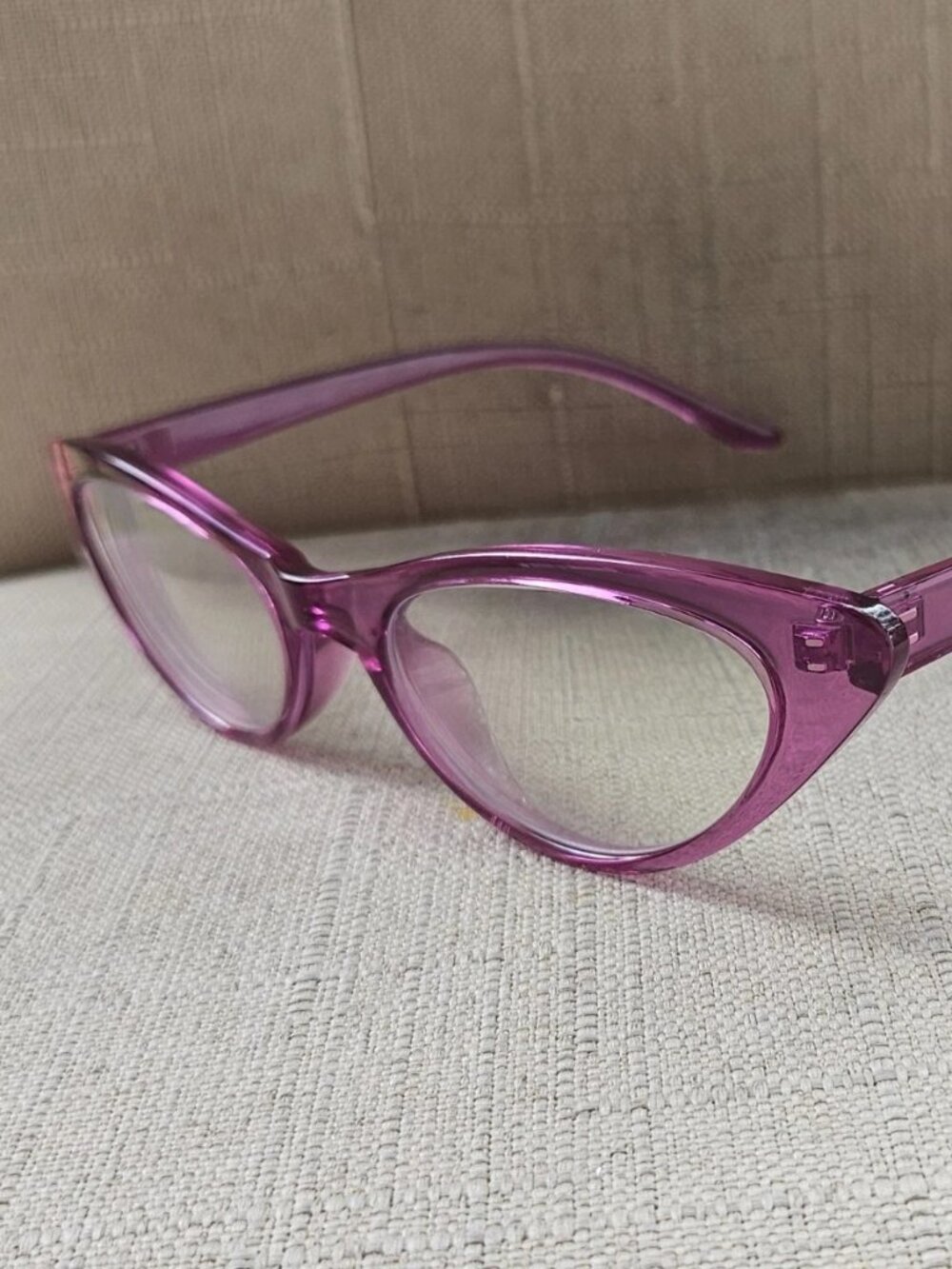 Zenni Optical Eyewear Glasses Frame Purple Tone Cat Eye Style Eyeglasses Frame